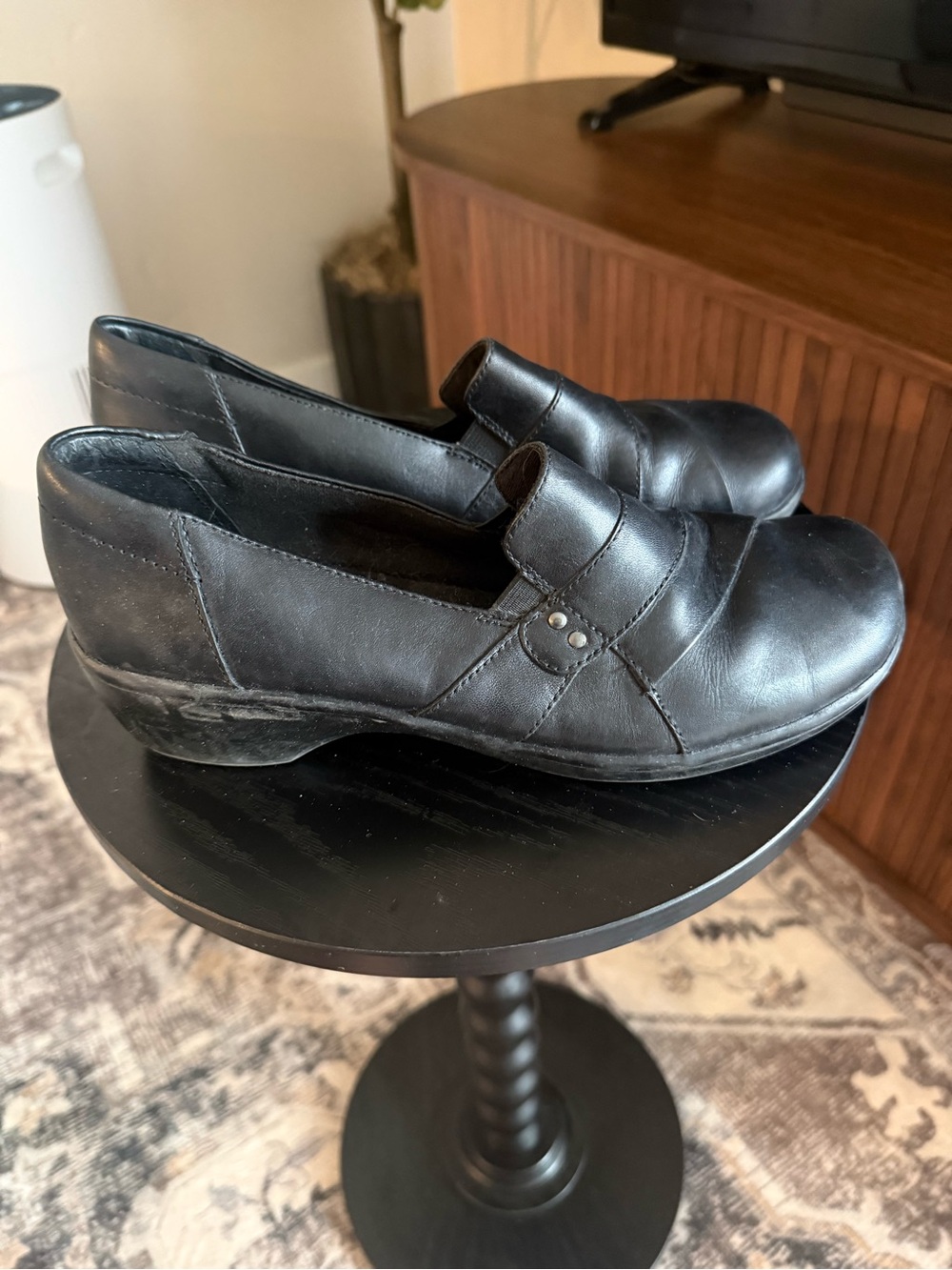 Clarks May Marigold Slip-On Shoes, Black, Women's 8